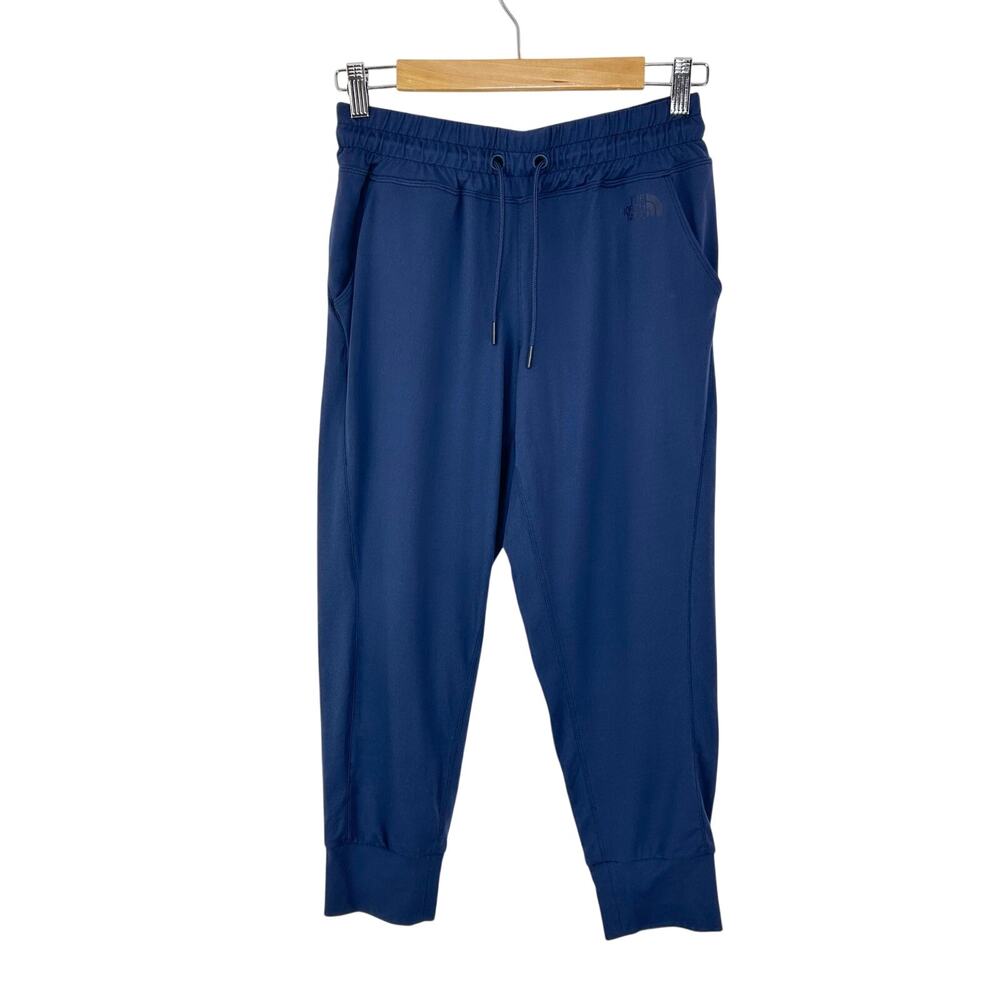 North‎ Face Crop Jogger Sweat Pant Athletic Lounge Pant Blue Size Small